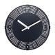 Motion Roman Number zegar czarny metalowy 30cm NeXtime