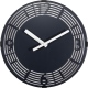 Motion Roman Number zegar czarny metalowy 30cm NeXtime