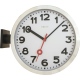 Station Double zegar aluminium szkło białe 44x38cm NeXtime