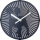 Dog zegar czarny metalowy 30cm NeXtime