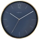 Essential Gold zegar szklany granatowy złoty 34cm NeXtime