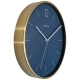 Essential Gold zegar szklany granatowy złoty 34cm NeXtime