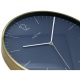 Essential Gold zegar szklany granatowy złoty 34cm NeXtime