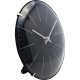 Big Stripe Mini Dome zegar tworzywo czarny 20cm NeXtime