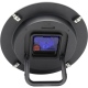 Big Stripe Mini Dome zegar tworzywo czarny 20cm NeXtime