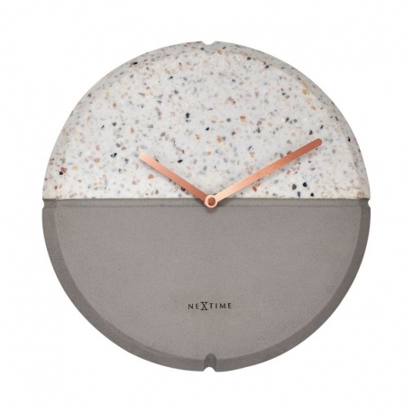 Conrazzo zegar betonowy jasny szary 32cm NeXtime