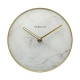Marble Table zegar biało złoty 20cm NeXtime