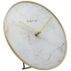 Marble Table zegar biało złoty 20cm NeXtime