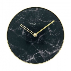 Marble Table zegar czarno złoty 20cm