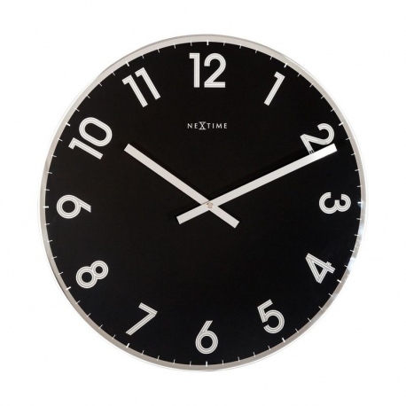 Reflect zegar szklany biały 43cm NeXtime