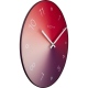 Gradient zegar czerwony szklany 40cm NeXtime