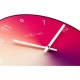 Gradient zegar czerwony szklany 40cm NeXtime