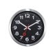 Station zegar aluminiowy czarny 19cm NeXtime