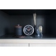 Station zegar aluminiowy czarny 19cm NeXtime