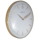 Small Glamour zegar biały złoty 30cm szklany NeXtime