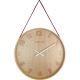 Loop Small zegar drewniany czerwony 26cm NeXtime