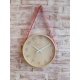 Loop Small zegar drewniany czerwony 26cm NeXtime