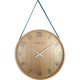 Loop Big zegar drewniany czerwony 40cm NeXtime