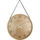 Loop Big zegar drewniany czarny 40cm NeXtime