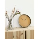 Essential Gold zegar szklany metalowy pomarańczowy 34cm NeXtime