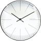 Big Stripe Mini Dome zegar tworzywo biały 20cm NeXtime