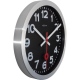 Station zegar czarny aluminium 35cm NeXtime
