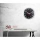 Station zegar czarny aluminium 35cm NeXtime