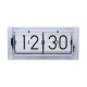 Big Flip Clear zegar przezroczysty tworzywo 16x36cm NeXtime