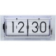 Big Flip Clear zegar przezroczysty tworzywo 16x36cm NeXtime