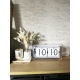 Big Flip Clear zegar przezroczysty tworzywo 16x36cm NeXtime
