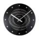 Concentric zegar szklany czarny 35cm NeXtime