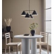 Klint lampa wisząca poczwórna czarna mosiądz patyna 58cm Markslojd skandynawskie oświetlenie