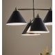 Klint lampa wisząca poczwórna czarna mosiądz patyna 58cm Markslojd skandynawskie oświetlenie