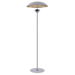 Sydney LED lampa podłogowa duża biała srebrna złota