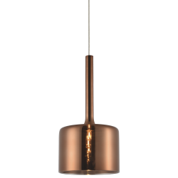 Copehagen lampa wisząca ze szklanym kloszem miedziana 14cm