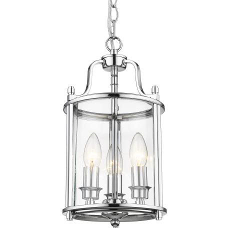 New York lampa wisząca szklana przezroczysta chrom 20cm Cosmolight