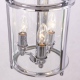 New York lampa wisząca szklana przezroczysta chrom 20cm Cosmolight