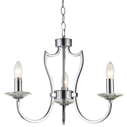 Riga lampa wisząca klasyczna nowoczesność chrom 51cm