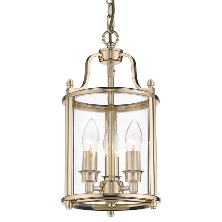 New York lampa wisząca szklana przezroczysta złota 20cm Cosmolight