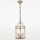 New York lampa wisząca szklana przezroczysta złota 20cm Cosmolight
