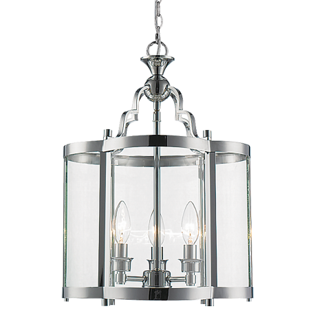 New York lampa wisząca szklana przezroczysta chrom 33cm Cosmolight