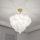 Tromso lampa wisząca złota biała 65cm Cosmolight