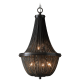 Roma lampa wisząca klasyczny kształt czarna 46cm Cosmolight