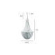 Roma lampa wisząca klasyczny kształt czarna 46cm Cosmolight