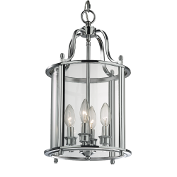 New York lampa wisząca szklana przezroczysta 27cm