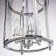 New York lampa wisząca szklana przezroczysta 27cm Cosmolight