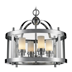 New York lampa wisząca szklana przezroczysta 42cm