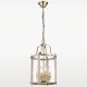 New York lampa wisząca szklana przezroczysta złota 27cm Cosmolight