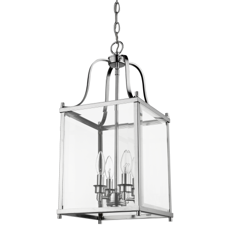 New York lampa wisząca szklana chrom latarnia 28cm Cosmolight