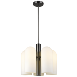 Seoul lampa wisząca szklana biała 42cm